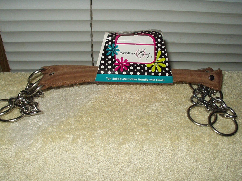 microfiber show animal collar handle with chain set of 2 purse handbag case tan