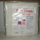 american excelsior premium polyurethane foam sheet white 1" x 12" x 12" sealed