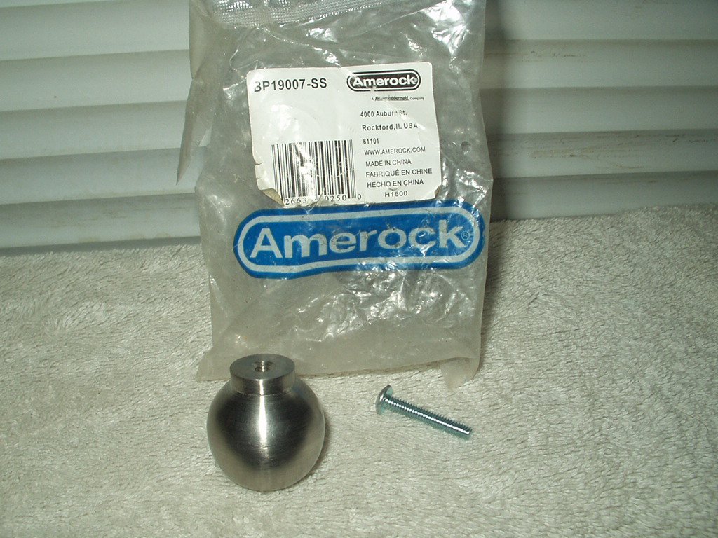 amerock bp19007-ss cabinet drawer door stainless steel knob
