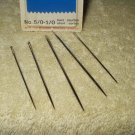 PRYM 124662 assortment lot of 5 darning sewing needles...no.5/0-1/0 short us shipper