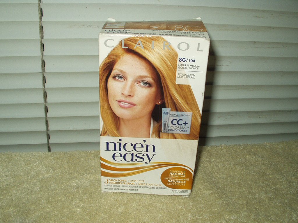 1. "Clairol Nice 'n Easy Hair Color, 8G Medium Golden Blonde" - wide 8
