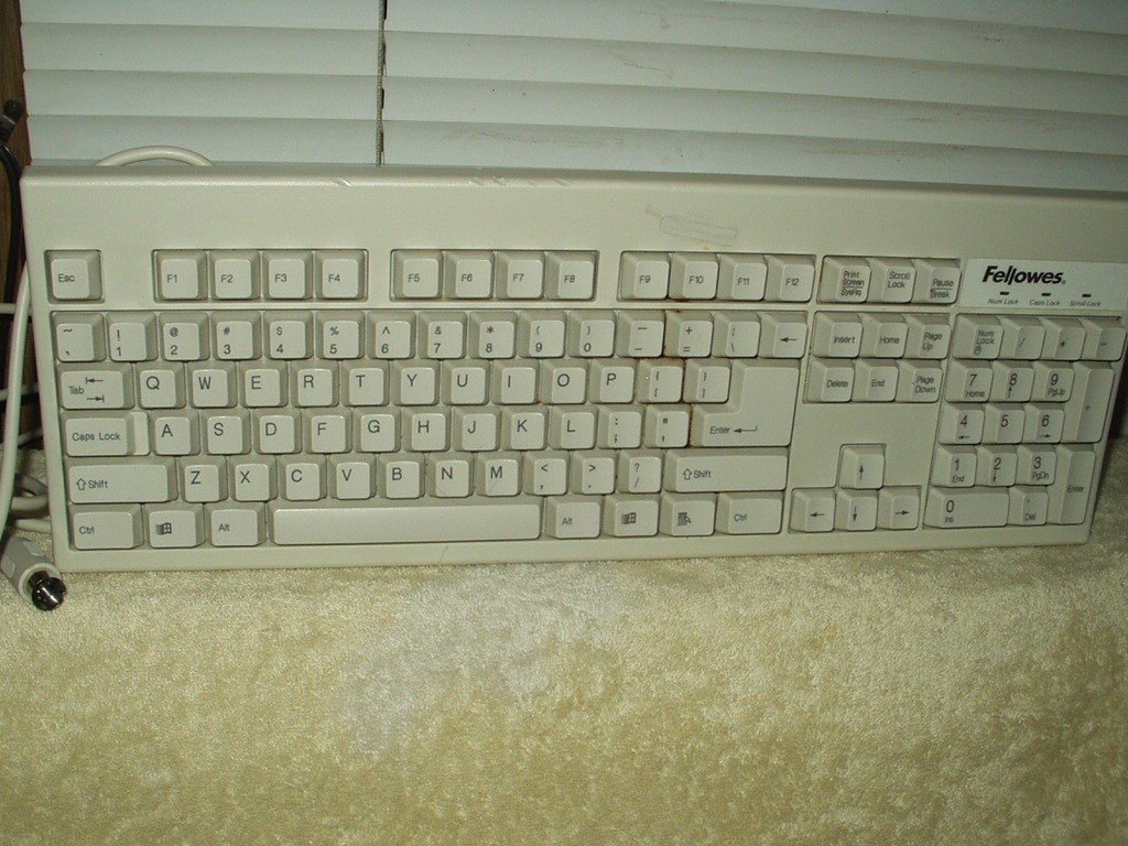 wired typewriter keyboard