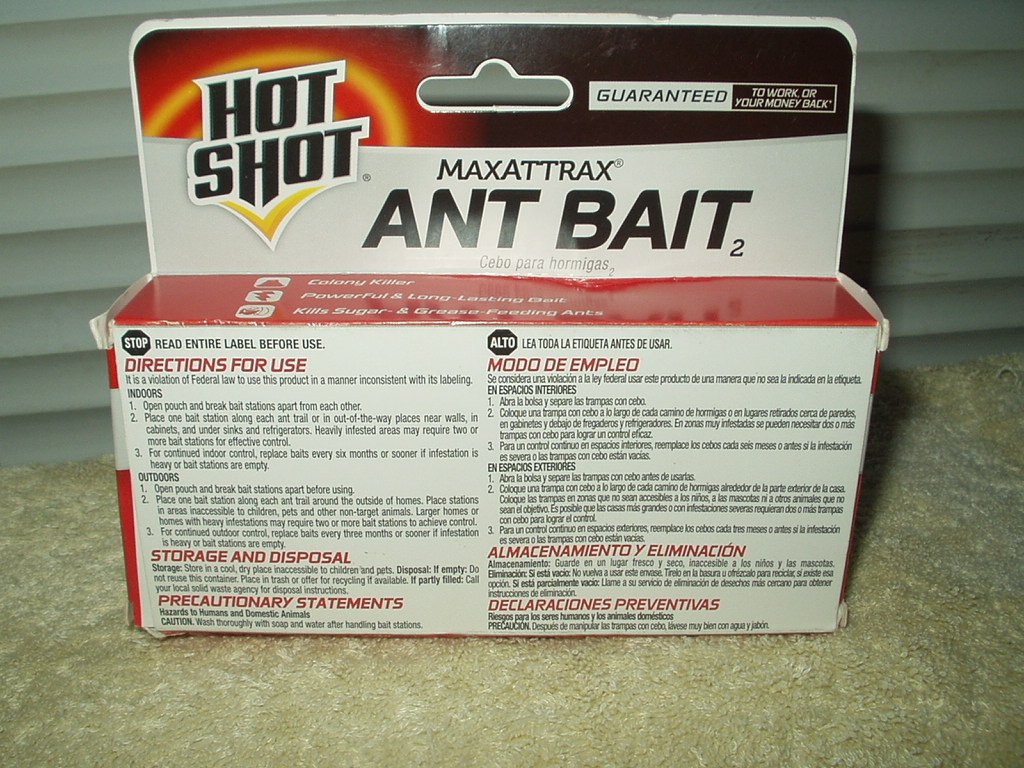 hot shot maxattrax ant bait 1 box w/ 4 stations