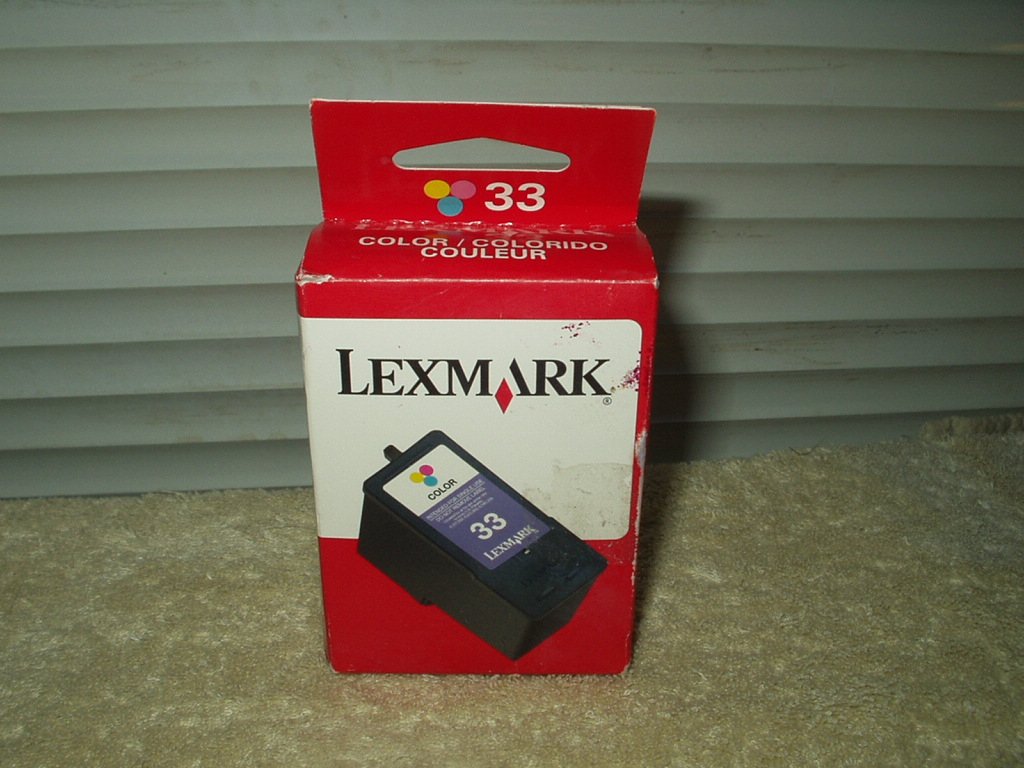 lexmark 33 sealed color ink cartridge new old stock