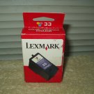 lexmark 33  color ink cartridge  sealed