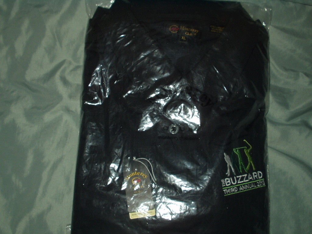 monterey club golf shirt xl black carson valley inn the buzzard tournament 2013