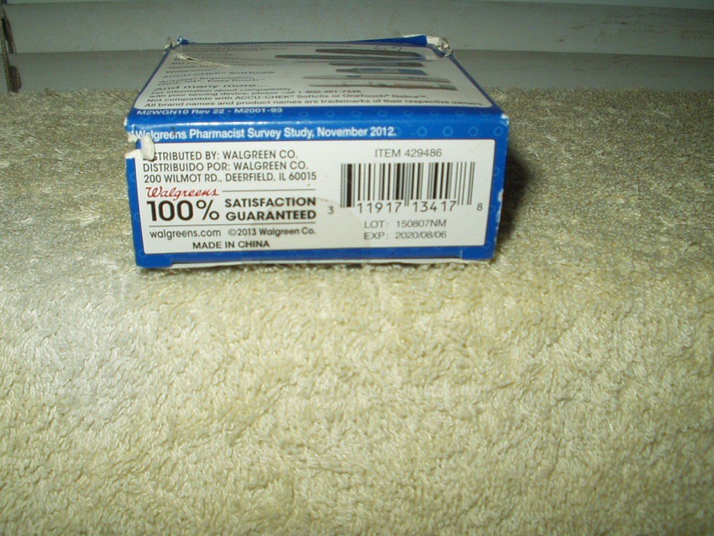 walgreens 30 ga ultra thin universal lancets 67 ea remaining exp 8/6/20 429486