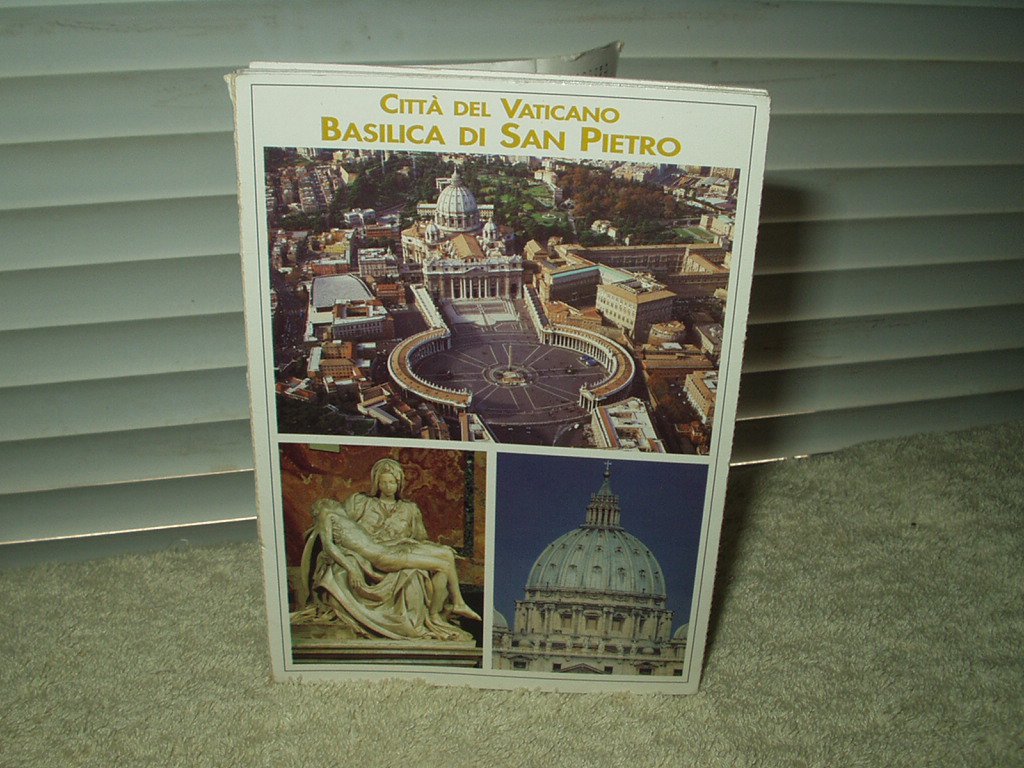 vintage rome pope vatican st peters basilica italy unused post cards lot of 10