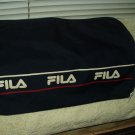 fila tote travel bag w/ zipper 15.5" x 11.25" dark blue shoulder laptop tablet