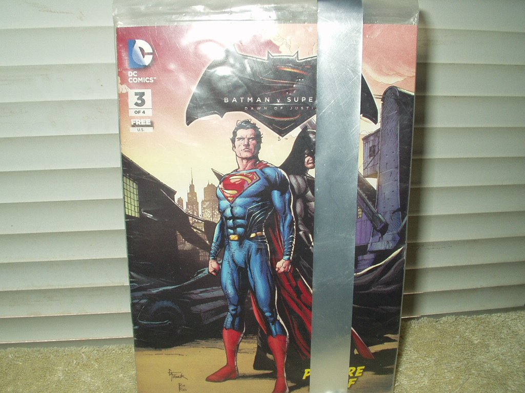 dc comics batman v superman dawn of justice 3rd of 4 sealed mini comic book