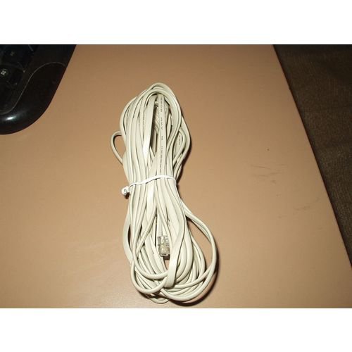 telephone phone line 25' tiger cable 26 awg #20251 ivory color