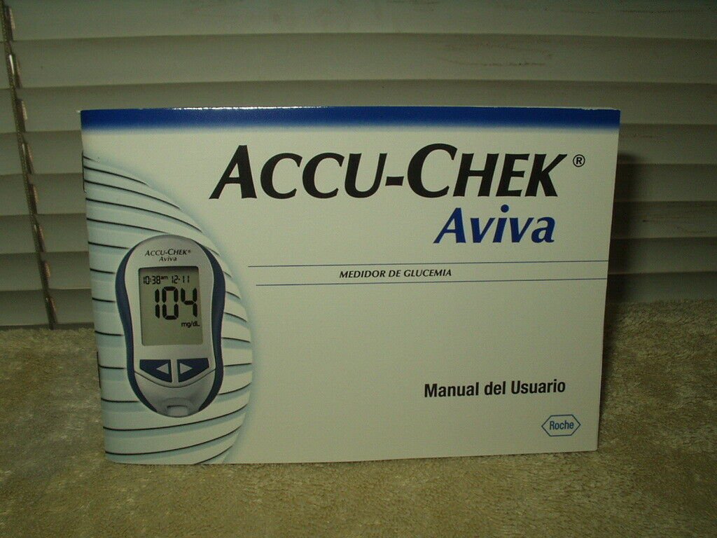 accu-chek aviva original glucose meter / monitor manual only in spanish