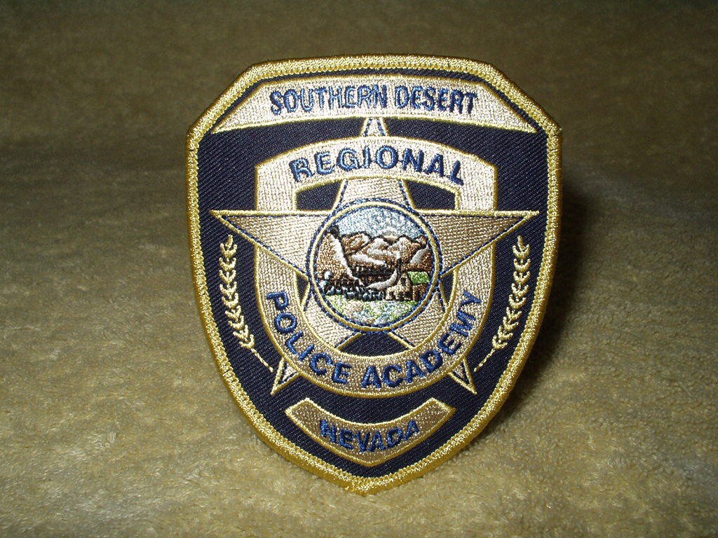 Southern Desert Regional Police Academy Nevada shoulder patch 4" x 3.25"