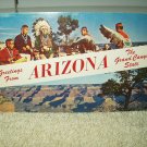 vintage greetings from arizona the grand canyon state postcard unused 1966