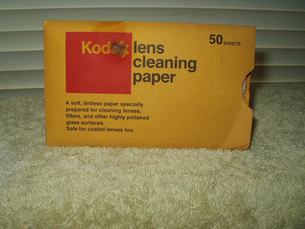 KODAK LENSE CLEANING PAPER PACK OF 50 5" SHEETS