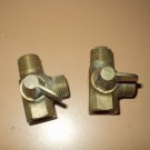 brass diverter valve 1/2" all around 90 degree valve set of 2 used