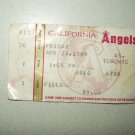 1989 California anaheim Angels vs. toronto blue jays Ticket Stub