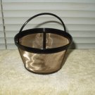 coffee filter with handle reusable gold color metal screen....10-12 cups