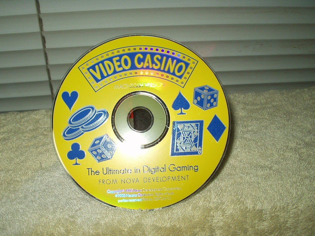 video casino games disk cd mac macintosh version 1995 nova corp #05vcm-01