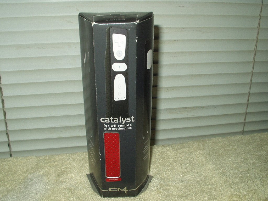 nintendo wii remote coral red color quality soft cover with motionplus catalyst brand