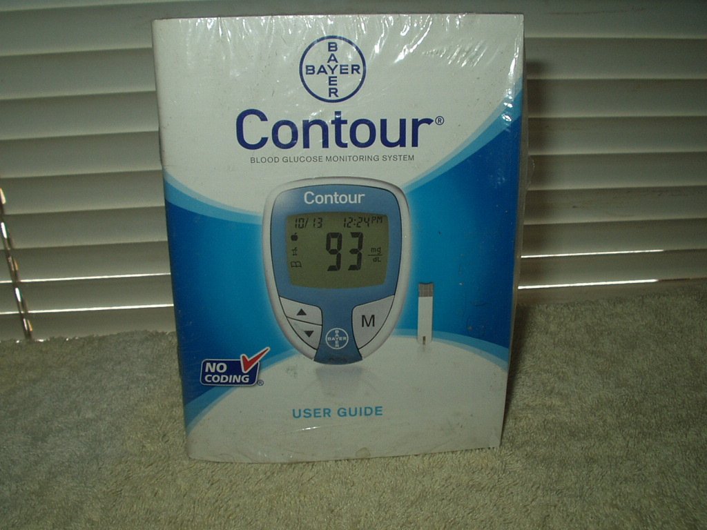 bayer contour no meter manual only english & spanish