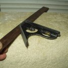 vintage combination square 12" & mm w/ scribe tool usa made woodworking stonemason metalwork