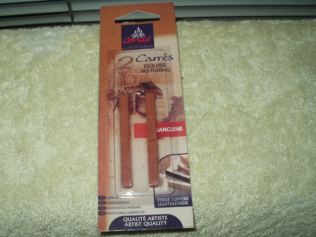 conte # 2350 sanguine artist sketching drawing crayon set of 2