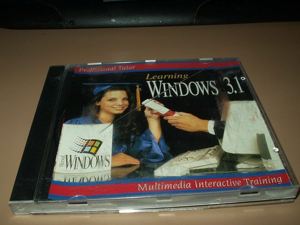 windows 3.1 tutorial disc multimedia interactive cd rom vintage