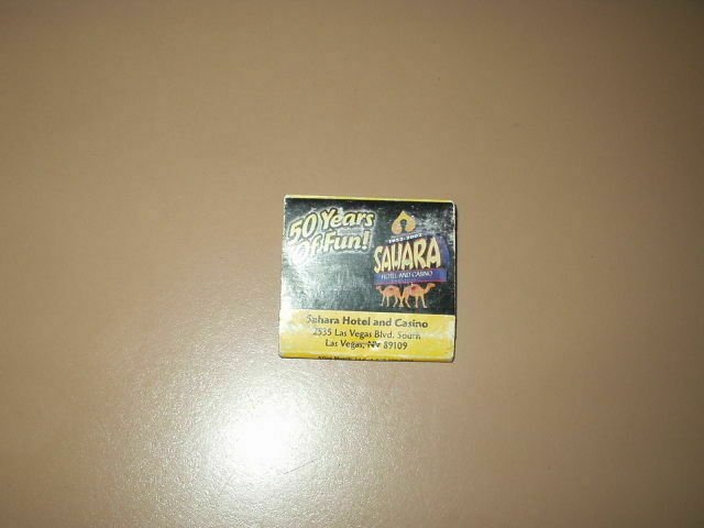 sahara hotel las vegas vintage 50 years matchbook 1952 - 2002
