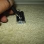 horace mann labeled mini led flashlight for keychain black & silver colored working