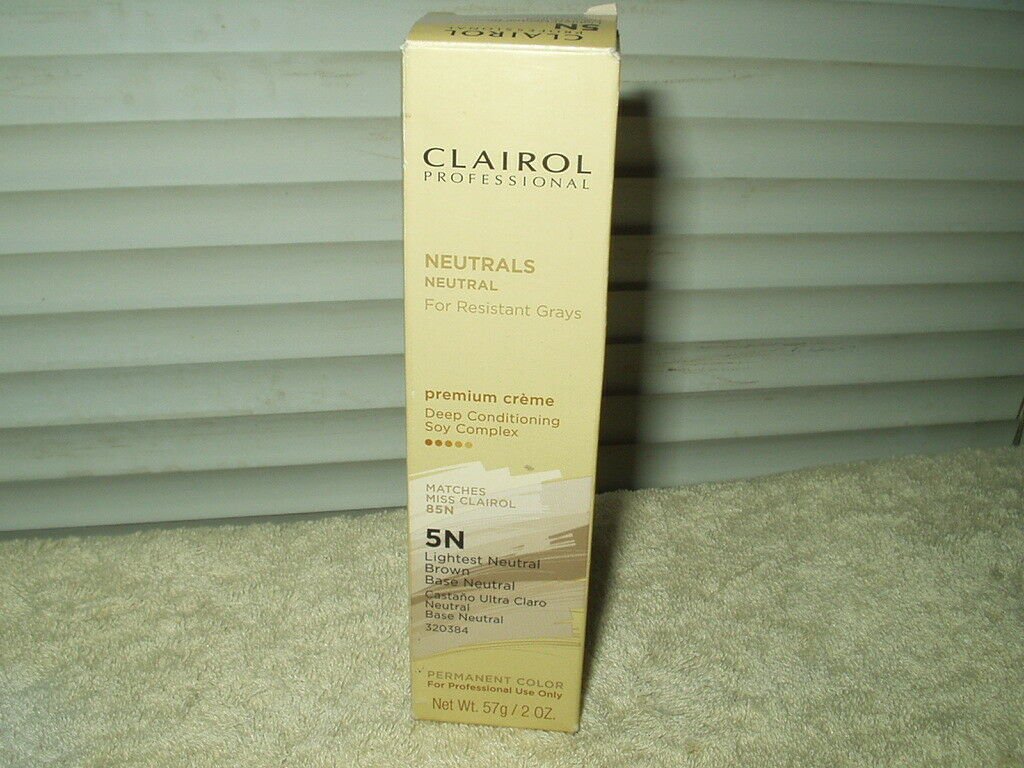 clairol 5n lightest neutral brown hair color 2oz for resistant grays miss 85n