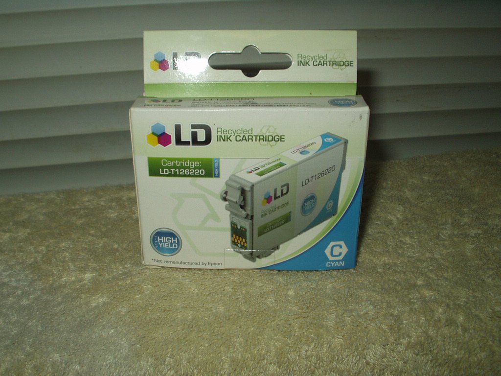 ld products Remanufactured High Yield Cyan Ink cartridge for Epson 126 # 126220