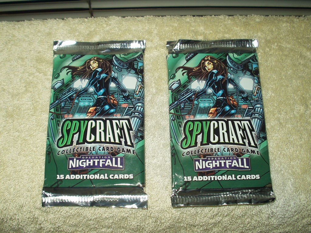 spycraft  operation nightfall 2 sealed packs of 15 in each 30 total  collectible cards  # 13010-1