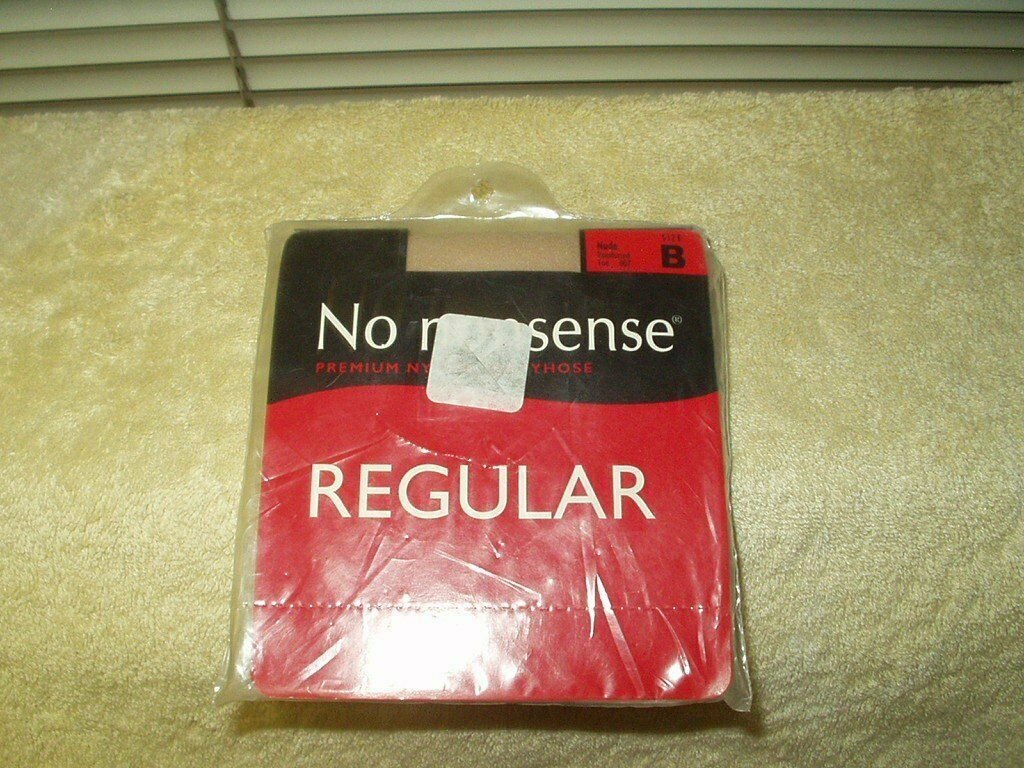 pantyhose no nonsense regular size b nude reinforced toe 007 sealed package
