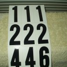 vinyl numbers & letters 3" & 2.5" lot of 57 mailbox truck tractor house black