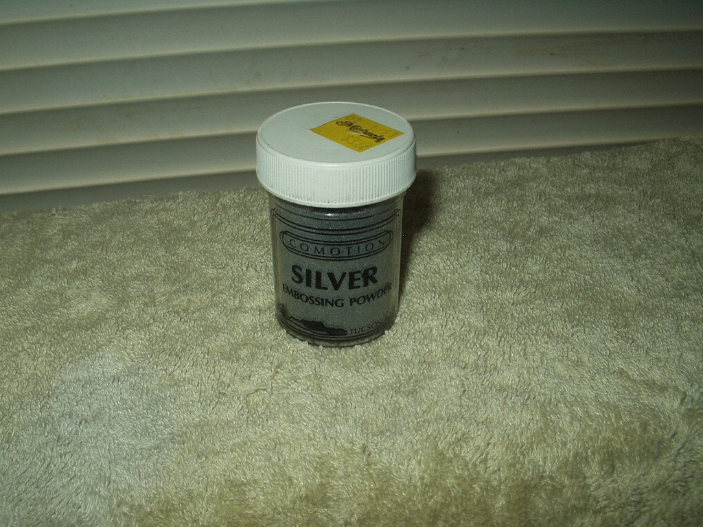 comotion silver embossing powder