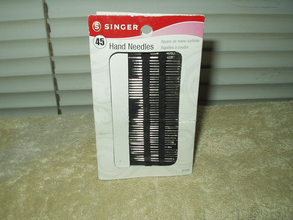 SINGER PACK OF 45 HAND SEWING NEEDLES BETWEENS CHENILLE DARNERS SHARPS +