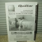 vtg quasar combination vcr tv owners manual from the 80's vv1300 vv1310w vv2000