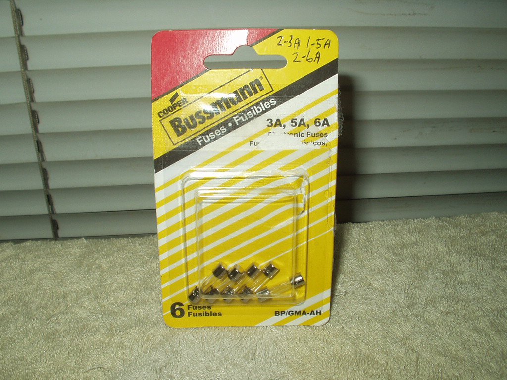 cooper bussman fuses lot of 5 ea 2ea gma-3a 1ea gma-51 & 2ea gma-6a fast acting 125 vac