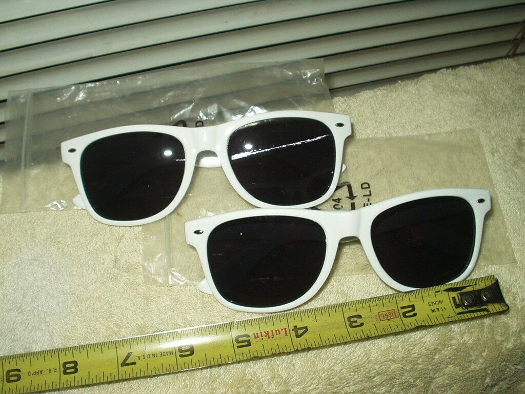 belvedere vodka sunglasses unisex lot of 2 each white