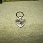 san franciso golden gate bridge key ring heart shaped metal w/ stones trolley