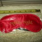 sleep mask eye cover by groovi red colored nighty night older stock