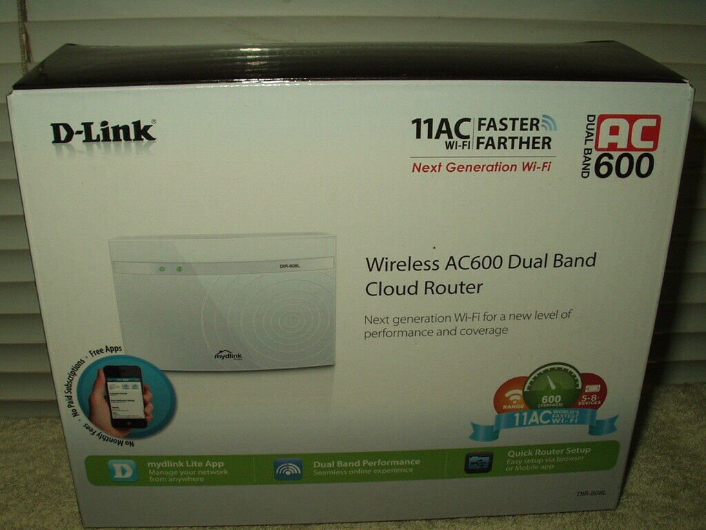d-link wireless ac600 dual band cloud router 11ac wi-fi # dir-808l windows & mac
