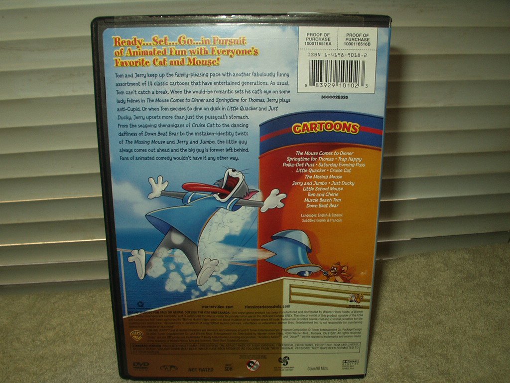 Tom And Jerry Greatest Chases Volume 4 Dvd 98 Minutes