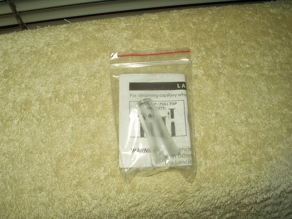 true draw lancing device ast cap only w/ instruction insert