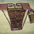 vtg high & dry over the hill bikini briefs for men leopard 1997 laid back ent.