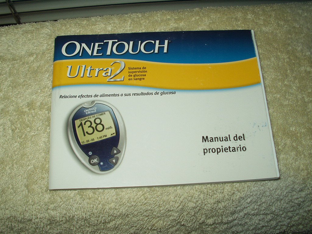 onetouch ultra2 ultra 2 glucose meter / monitor "manual" only in spanish language