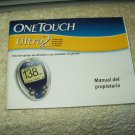 onetouch ultra2 ultra 2 glucose meter / monitor "manual" only in spanish language