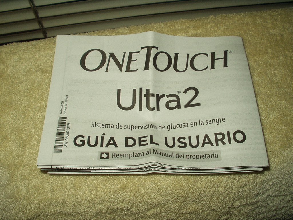 lifescan onetouch ultra 2 ultra2 glucose monitor users guide only in spanish
