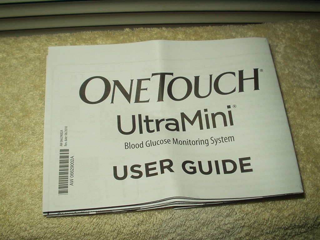 lifescan onetouch ultramini glucose monitor users guide only in english